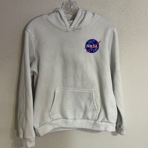 white nasa hoodie. size Kids L